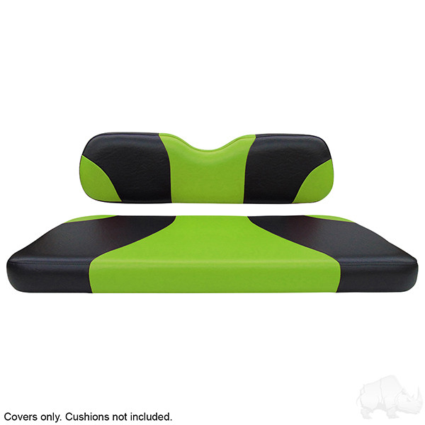 EZGO TXT / RXV Seat Covers Sport Front Seats Black/Green GCTS