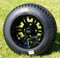 10" VAMPIRE Gloss Black Wheels and 205/50-10 Low Profile DOT Tires Combo - Set of 4