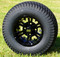 10" VAMPIRE Gloss Black Wheels and 20x8-10" TURF Tires Combo - Set of 4