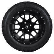 14" ITP Hurricane Matte Black Wheels and Slasher 23" XT Trail AT Tires Combo - Set of 4