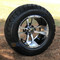 12" STORM TROOPER Machined Aluminum Wheels and 22x9.5-12" ELITE Street DOT Tires Combo