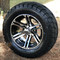 12" TERMINATOR Machined Aluminum Wheels and 22x9.5-12" ELITE Street DOT Tires Combo