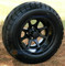 12" TREMOR Matte Black Aluminum Wheels and 22x9.5-12" ELITE Street DOT Tires Combo