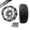 15" RHOX AC528 Machined/ Black Wheels and Innova Driver 205/35R-15" Low Profile DOT Tires Combo
