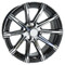 15" RHOX AC598 Machined/ Black Wheels and Innova Driver 205/35R-15" Low Profile DOT Tires Combo