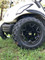 12" RALLY Gloss Black Aluminum Wheels and 20x10-12" All Terrain Tires Combo - Set of 4