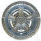 8" RHOX Vegas Metallic Matte Silver Golf Cart Wheel Covers