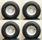 RHOX 18x8.50-8 Golf Cart Tires and White 8x7 Steel Wheels Combo - Set of 4
