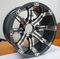 12" TEMPEST Gunmetal Wheels and Low Profile Tires Combo