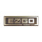 EZGO TXT Front Name Plate/ Emblem - Black & Silver Logo (For 1996-2013)