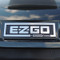 EZGO TXT Front Name Plate/ Emblem - Black & Silver Logo (For 1996-2013)