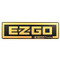 EZGO TXT Front Name Plate/ Emblem - Black & Gold Logo (For 1996-2013)