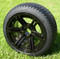 14" TERMINATOR Gloss Black Aluminum wheels and 205/30-14 DOT Low Profile Tire Combo - Set of 4