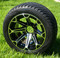 12" FANG Wheels and Low Profile DOT Tires Combo