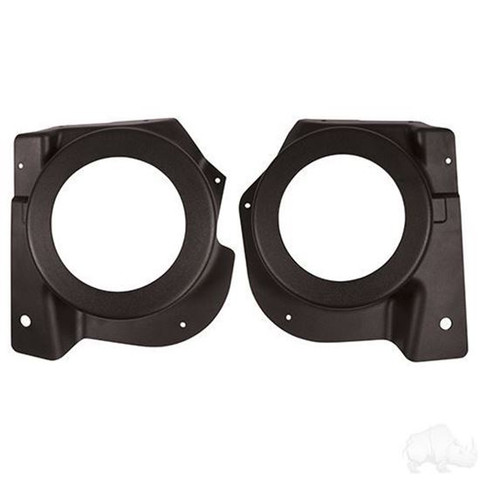 Black ABS Speaker Pod Set of 2 Fits E-Z-Go RXV 08+