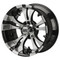 12" VAMPIRE Black/ Machined Wheels and StreetRide 215/50-12 Tires