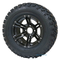 12" TERMINATOR Black Aluminum Wheels and 23x10.5-12" All Terrain Tires