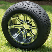 12" TEMPEST Gunmetal Wheels and StreetRide DOT Tires
