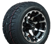 STI HD6 Machined/ Black 10" Wheels and Slasher GTX Pro 205/50-10 DOT Tires Combo - Set of 4