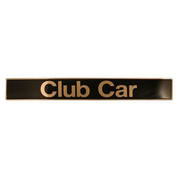 Club Car Precedent Name Plate / Front Emblem - Black & Gold (Fits 2004+)