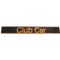 Club Car DS Name Plate / Front Emblem - Black & Gold (Fits 1982+)