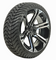14" TERMINATOR Aluminum Wheels and 205/30-14 DOT Low Profile Tires Combo - Set of 4