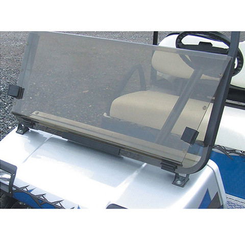 Club Car DS New Style 2000-Up RHOX Acrylic Folding Windshield - Tinted