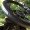 Yamaha 13" Aviator-5 Carbon Fiber Golf Cart Steering Wheel w/ Black Aluminum Spokes