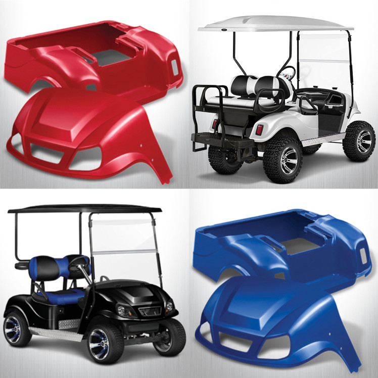 EZGO TXT TITAN Off Road Golf Cart Body Kit in BLACK, ORANGE, YELLOW,  BRONZE, and more