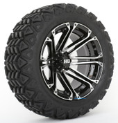 HD3 Machined/ Black 14" Wheels and Slasher GTX All Trail 23x10-14" DOT Tires