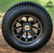 12" BLACKJACK Metallic Bronze Wheels and 23"x10.5-12 TURF Tires Combo