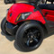 12" GODFATHER Gloss Black Aluminum Golf Cart Wheels - Set of 4