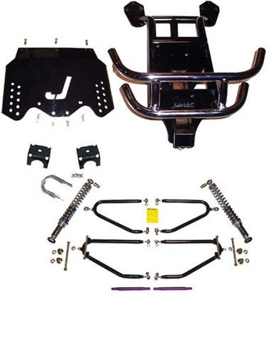 JAKES 4"- 8" Adjustable Heigh Long Travel Lift Kit for EZGO TXT GAS 1994-2001.5 (3-Bolt Steering Column, Gas)