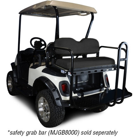 GTW MACH 3 Golf Cart Rear Seat for EZGO TXT/ Medalist/ PDS/ RXV (Flip Seat w/ Cargo Bed)