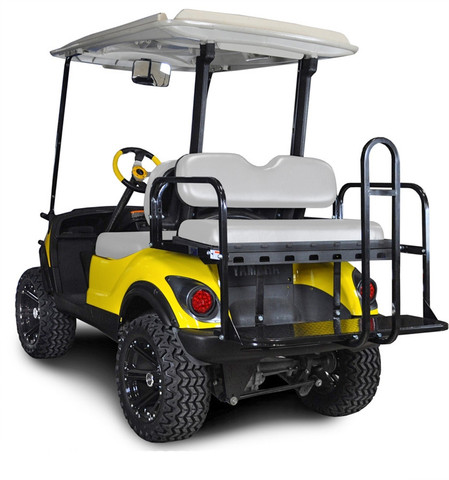 GTW Mach3 Golf Cart Rear Seat for Yamaha G14-G29/Drive & Drive2 (Flip Seat w/ Cargo Bed)