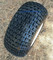 8" White Steel Golf Cart Wheels and 18x9.50-8" Slasher Knobby Scorpion Tires - Set of 4