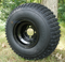 8" Black Steel Golf Cart Wheels and 18x9.50-8" Slasher Knobby Scorpion Tires - Set of 4