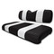 Club Car DS Black / White Seat Cushion Set (Fits 2000.5-Up)