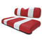 EZGO Marathon Electric Red / White Seat Cushion Set (Fits 1988-1994)