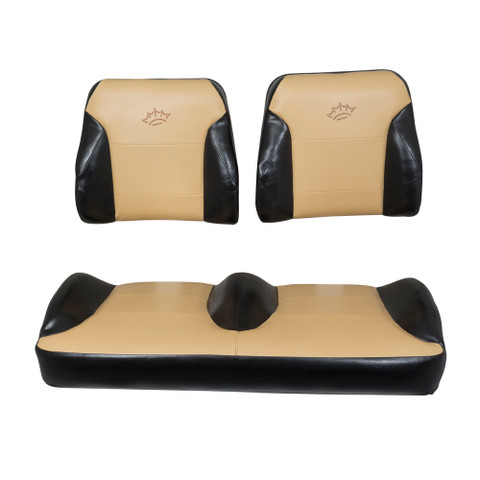 EZGO RXV Black/Tan Suite Seats (Fits 2008-2015)
