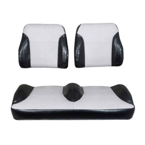 EZGO RXV Black/Silver Suite Seats (Fits 2008-2015)