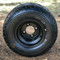Duro Excel Touring 18x8.5-8 Golf Cart Tires and OEM Black Steel Wheels Combo - Set of 4