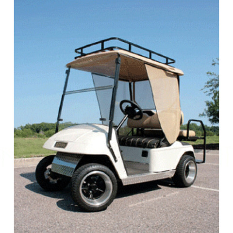EZGO RXV Sun Screen Kit W/Aluminum Tracks and Black Curtains (Fits 2008-Up)