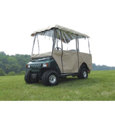 4-Passenger Golf Cart Enclosure - For 80" Tops (Universal Fit) - BEIGE