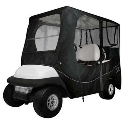 Classic Accessories Deluxe Black 4-Passenger Golf Cart Enclosure (Universal Fit, 80" Tops)