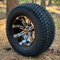 12" TEMPEST Machined/ Black Wheels and 23x10.5-12" TURF Tires Combo - Set of 4