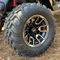 12" LIZARD Machined/Black Aluminum Wheels and 22x11-12 Crawler All Terrain Tires