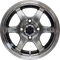 12" GT Black/Machined Aluminum Wheels - Set of 4 