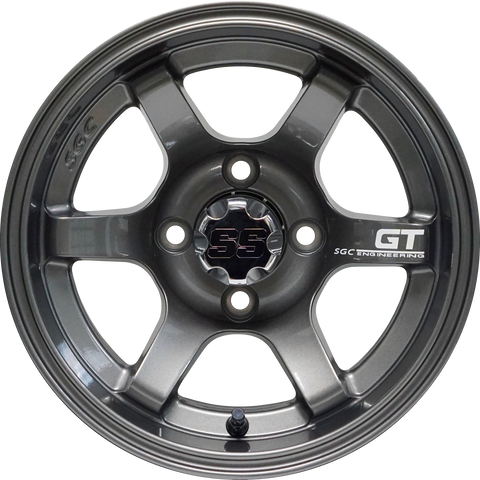 12" GT Gunmetal Aluminum Wheels - Set of 4