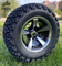 12" BULLITT Machined/Black Aluminum Wheels and 23x10.5-12 DOT All Terrain Tires Combo